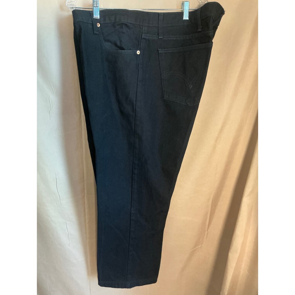 Levi's 501 Jeans Mens 42x30 Black Fair Made in USA Straight Leg Button Fly